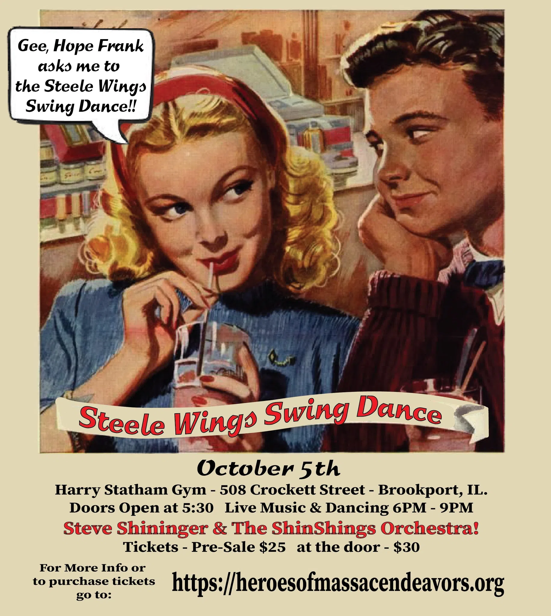 1940's Steele Wings Swing Dance on Saturday to Feature Steve Shininger & The ShinSings Orchestra