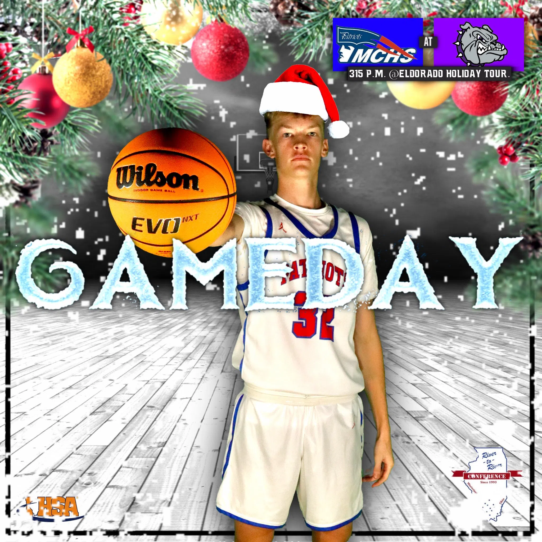 Audio - Eldorado Holiday Tourney Massac v Harrisburg 12.27