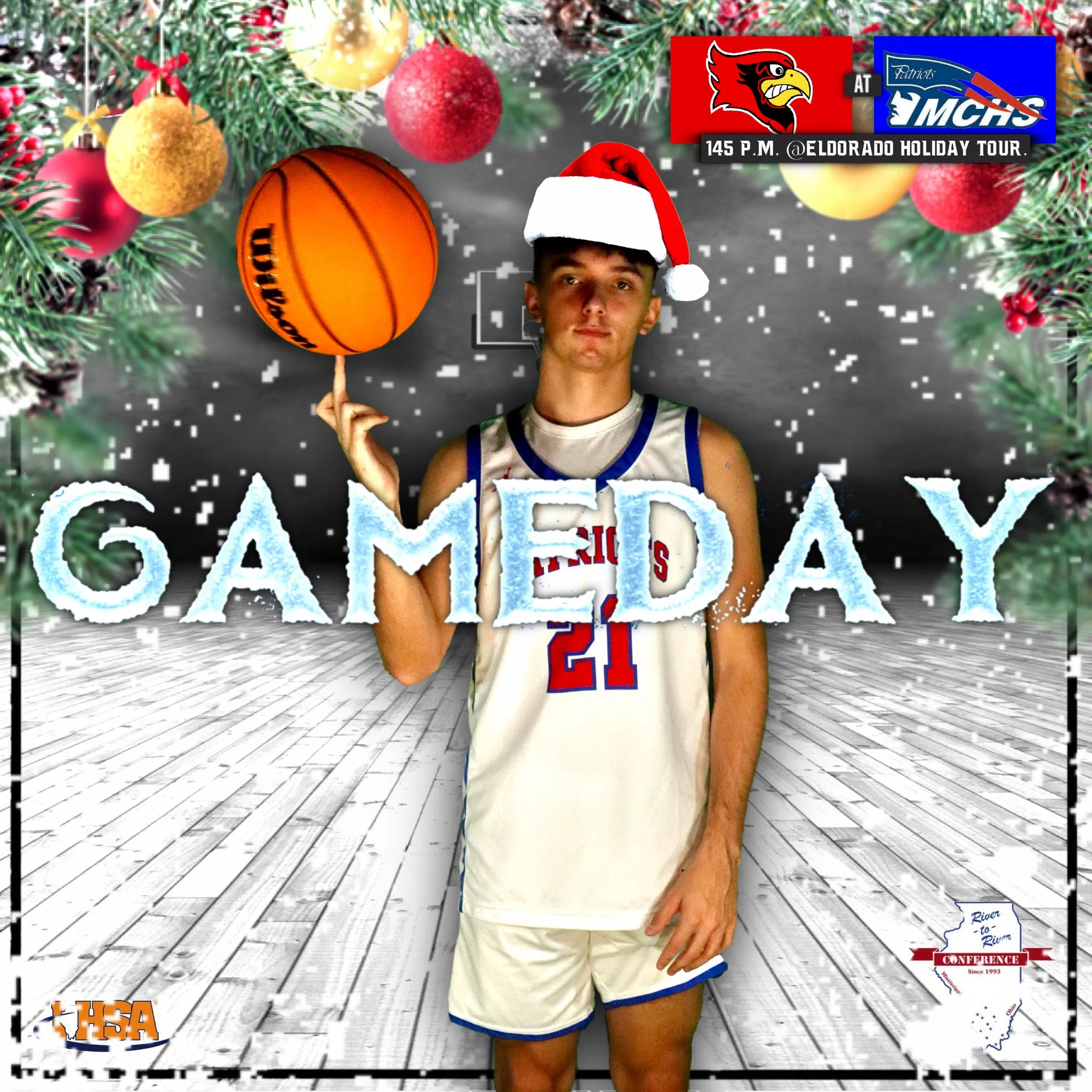 Audio - Eldorado Holiday Tourney 12.26.24 Massac V NCOE WMOK - Metropolis IL