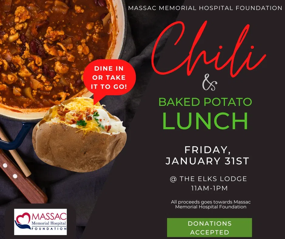 Join Massac Memorial Hospital for a Chili Lunch Fundraiser on January 31st!