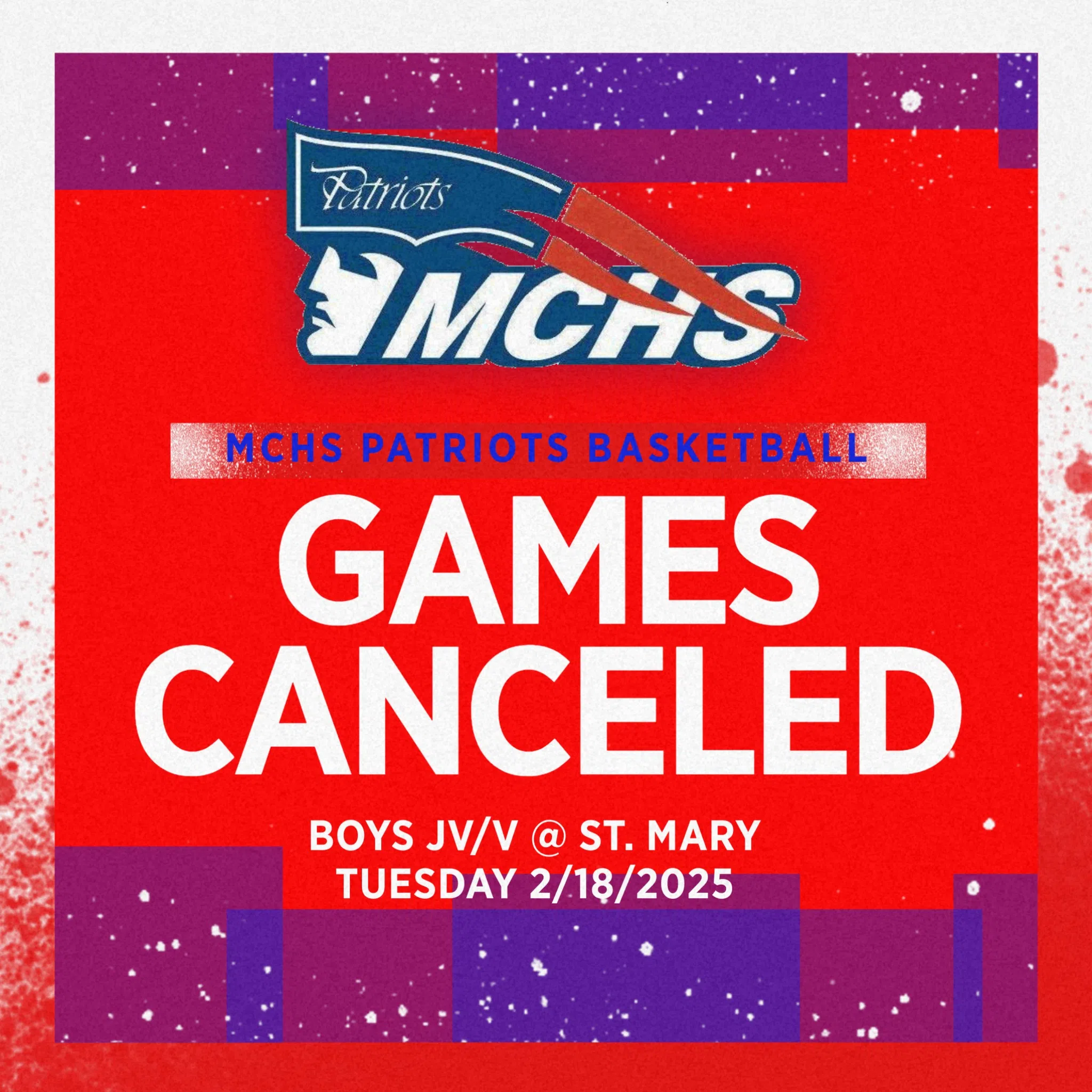 Massac County Sports: Tonight's Boys JV/V Basketball Games at St. Mary Have Been Canceled 2.18.25