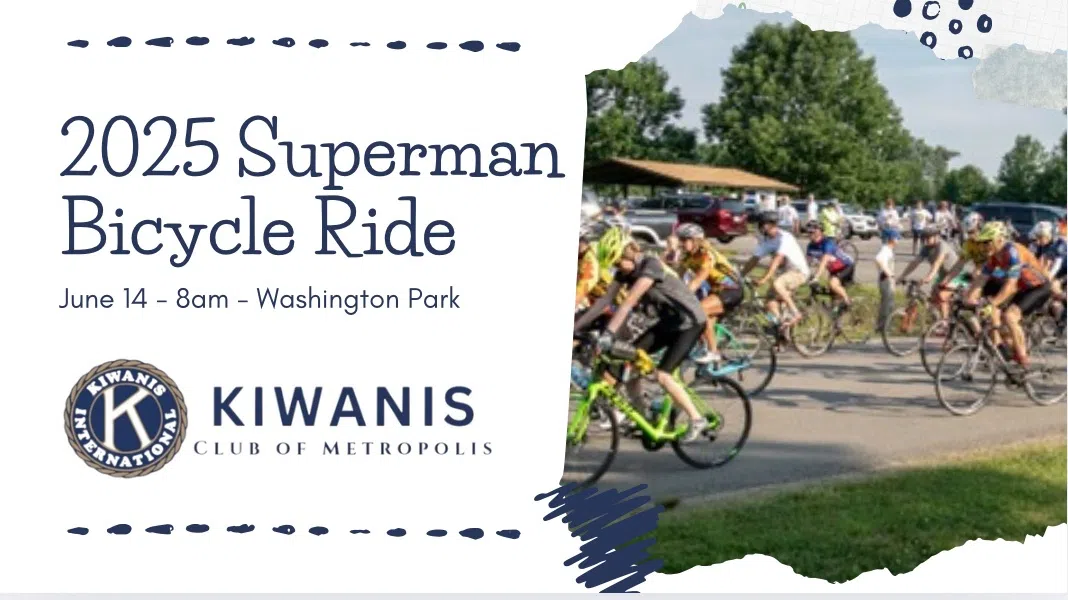 The 37th Metropolis Kiwanis Superman Bicycle Ride Coming Up on Superman Saturday