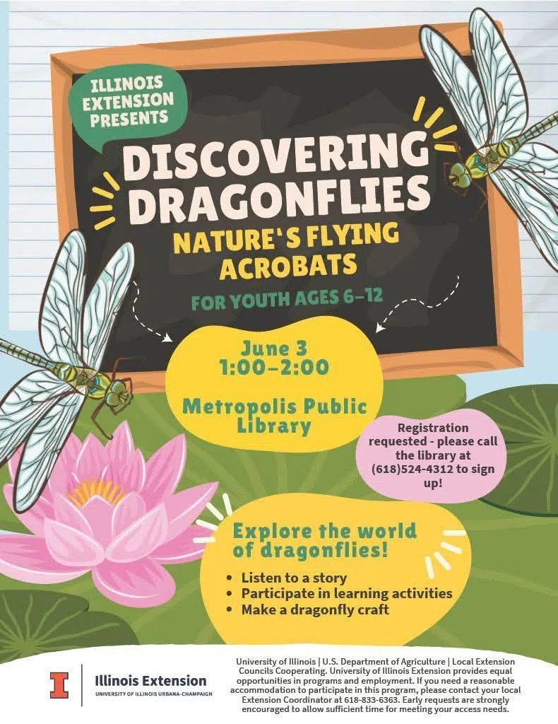 Discovering Dragonflies at the Metropolis Public Library