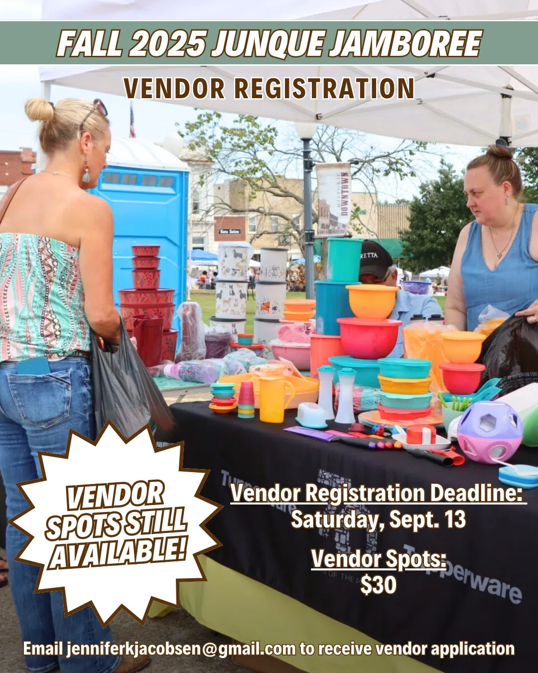 Last Call for Vendor Registrations for the Fall 2025 Junque Jamboree