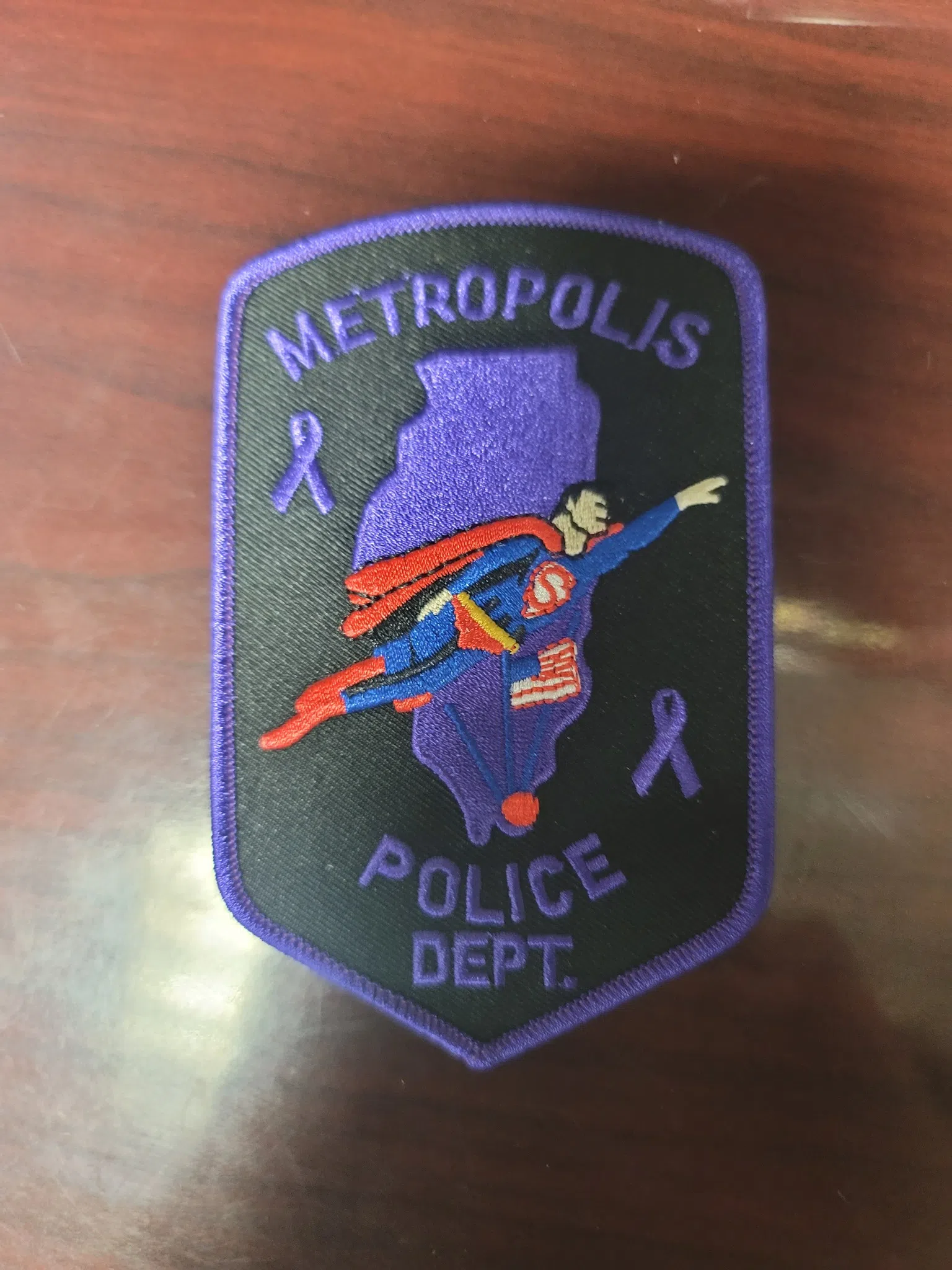 Metropolis Police Department Raises Funds with Observance Patches WMOK - Metropolis