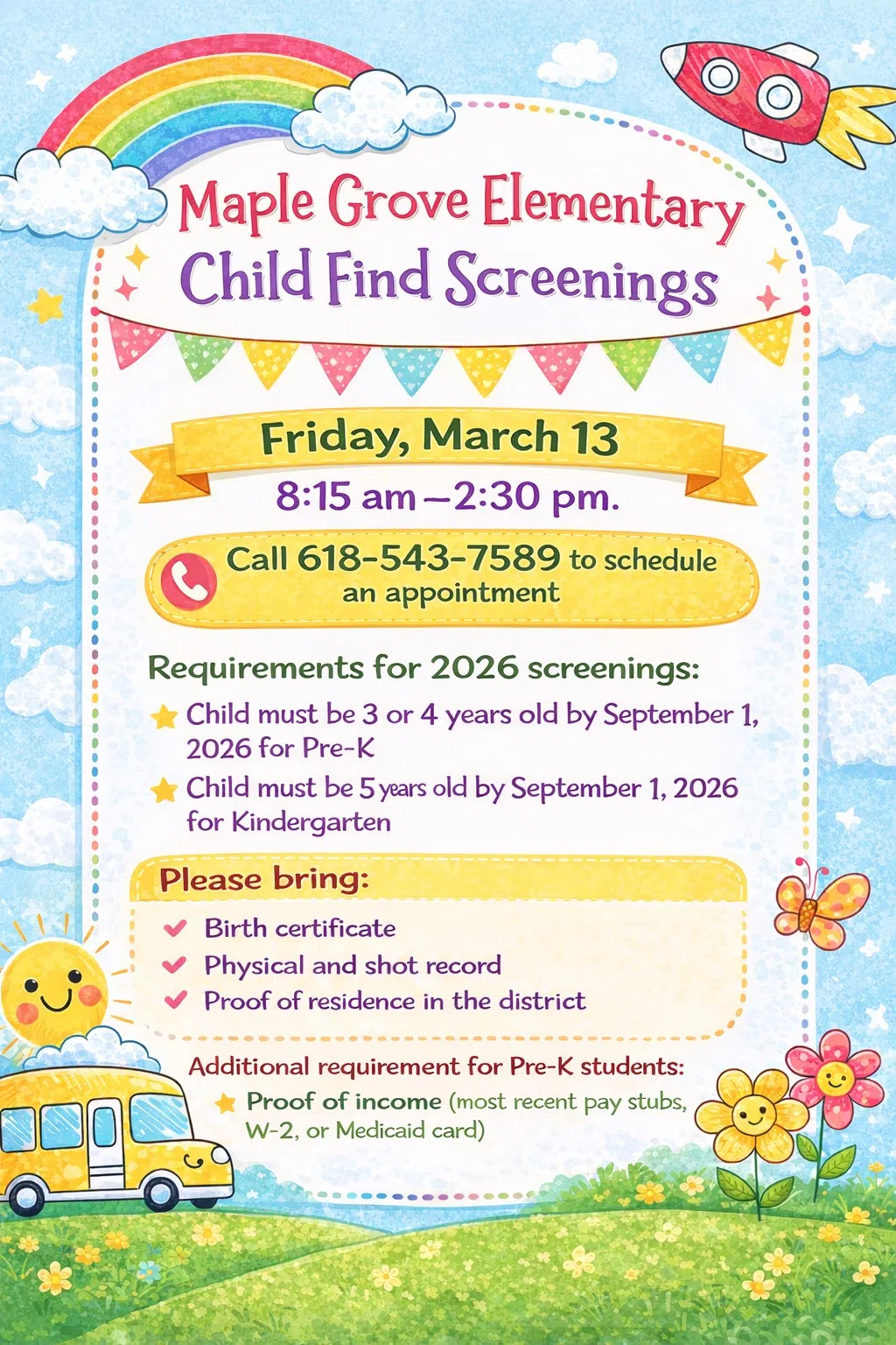 Maple Grove Elementary - Child Find Screenings