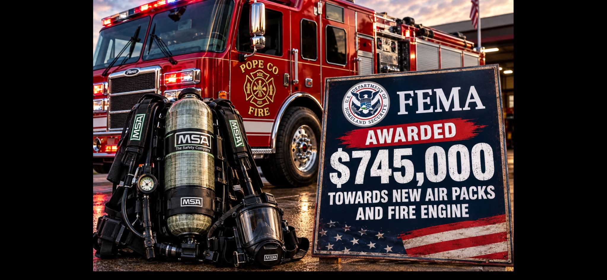Pope County Fire Protection District Secures Historic FEMA Grant for Brand New Fleet and Gear