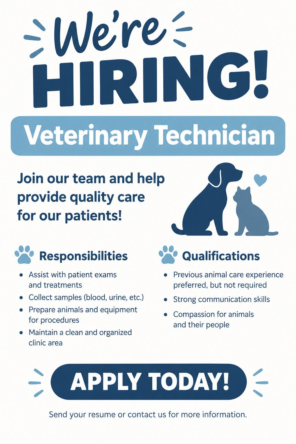 Who's Hiring: Metropolis Veterinary Clinic Seeks Veterinary Technician
