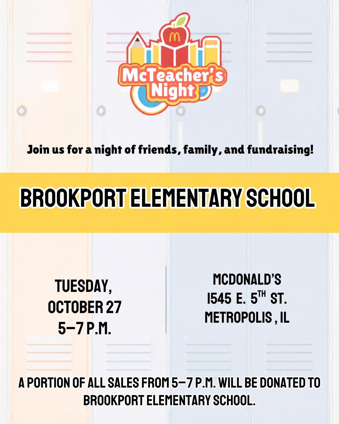 Metropolis McDonald's Host Community Night to Benefit Brookport Elementary