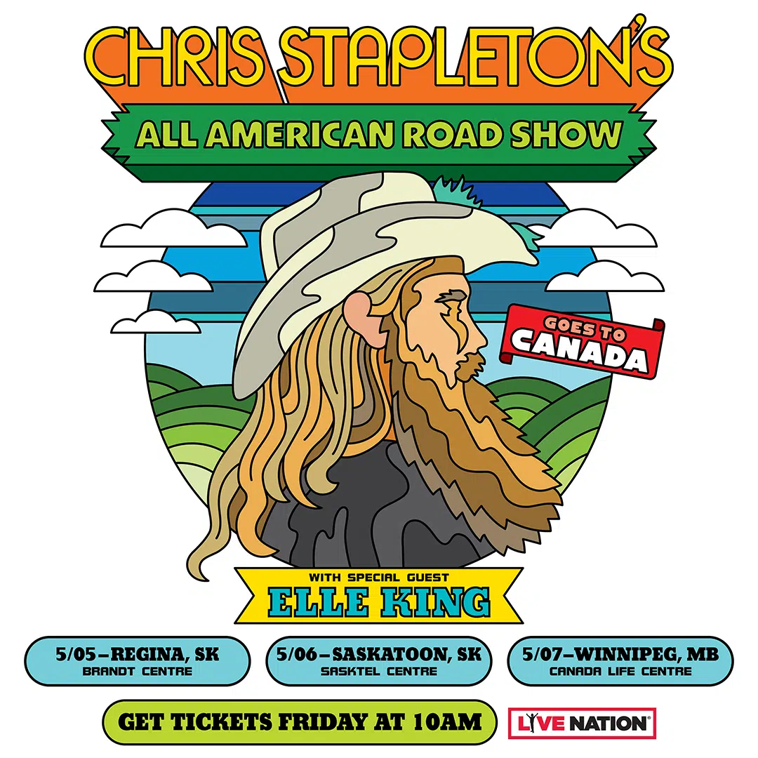 Chris Stapleton is coming to Saskatoon!