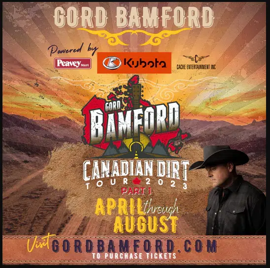 Gord Bamford Canadian Dirt Tour and New Album + Single On The Way