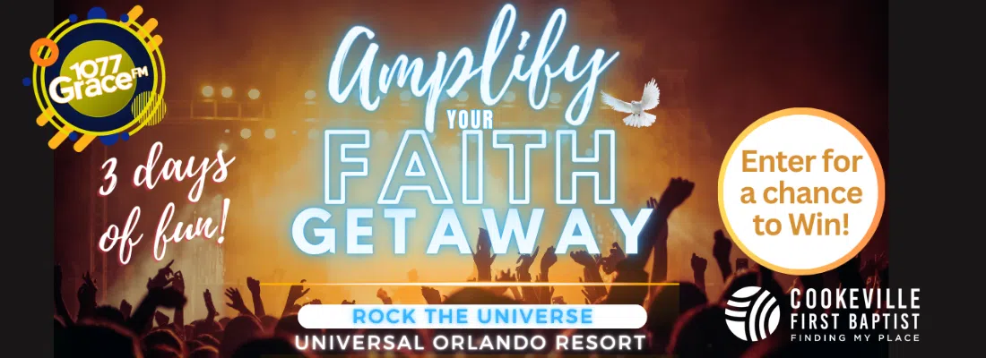 Feature: https://www.1077gracefm.com/amplify-your-faith-getaway-contest/