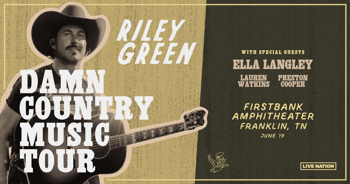Riley Green  | Damn Country Music Tour