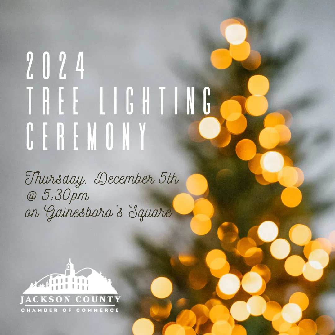 Jackson county tree Lighting Ceremony 94.7 The Country Giant