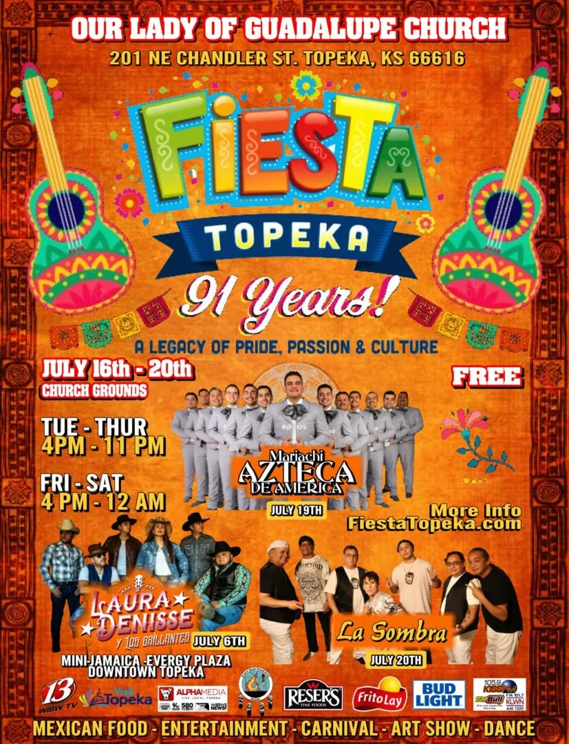 Fiesta Topeka 2025 KLWN 101.7 FM and 1320 AM