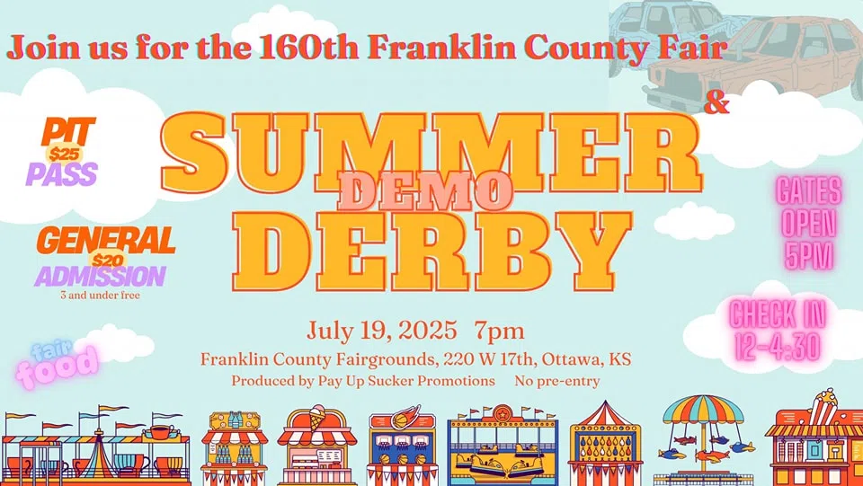 Franklin County Demo Derby: July 19th at 7pm