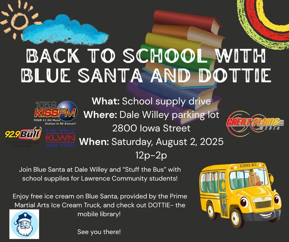 Stuff The Bus Event! --  Join Blue Santa and Great Plains Media for a sweet day of community fun!