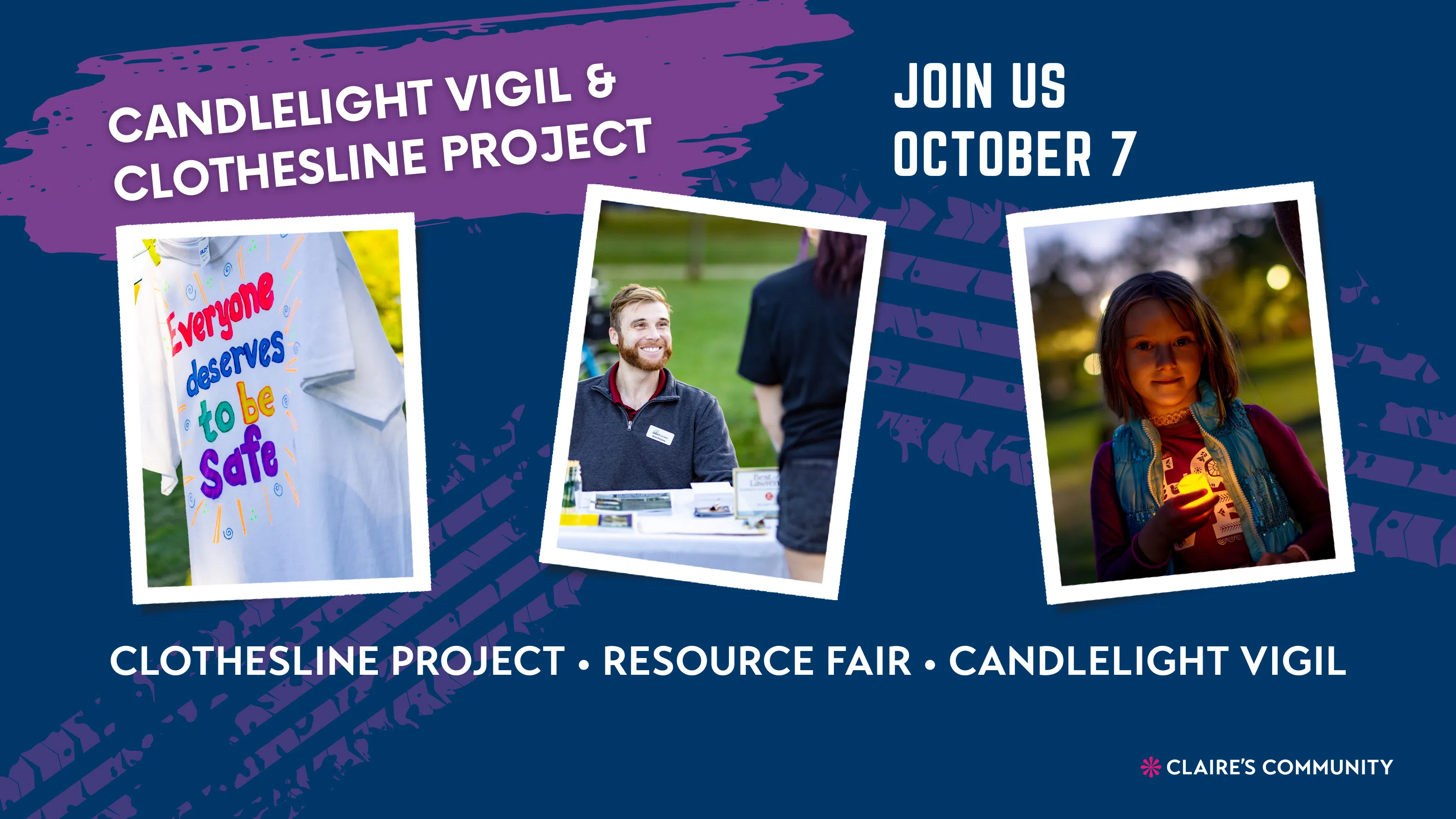 2025 Candlelight Vigil & Clothesline Project