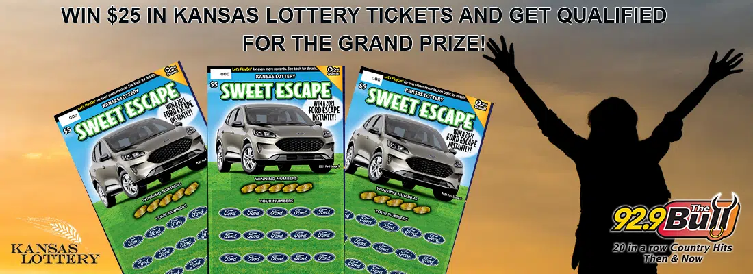 Listen all week to score $25 in Kansas Lottery Sweet Escape Instant tickets