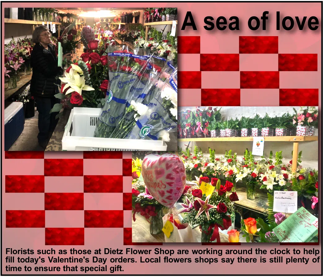 Local flower shops ensuring a Happy Valentine's Day