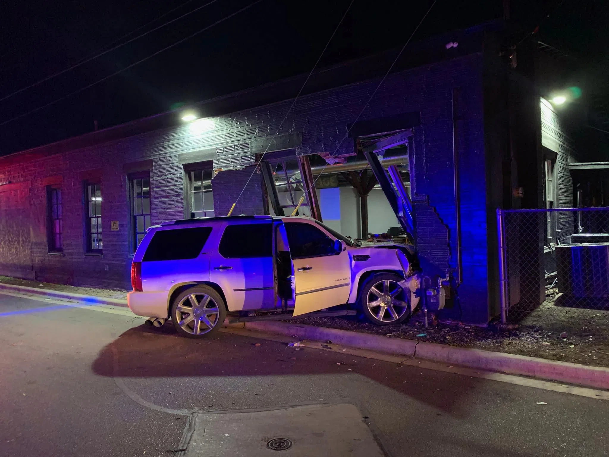 Law office sustains damage in Thursday night crash