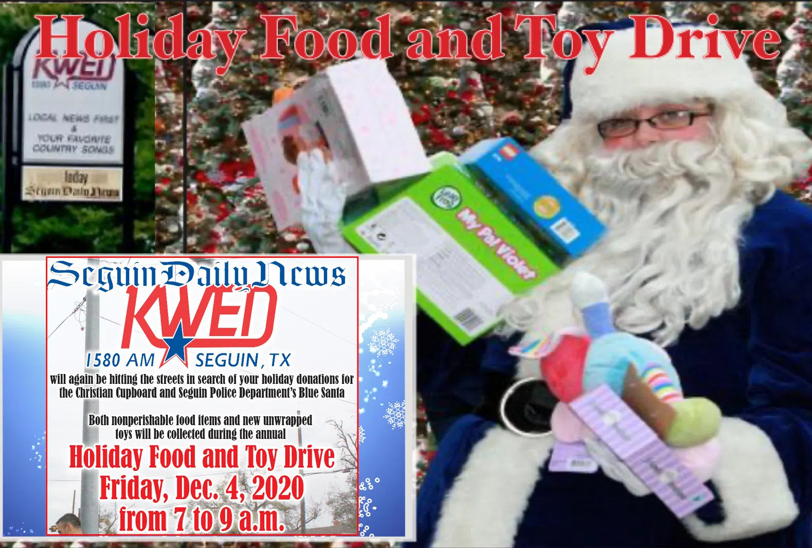 Increased needs in the community leads KWED to still host annual Holiday Food and Toy Drive