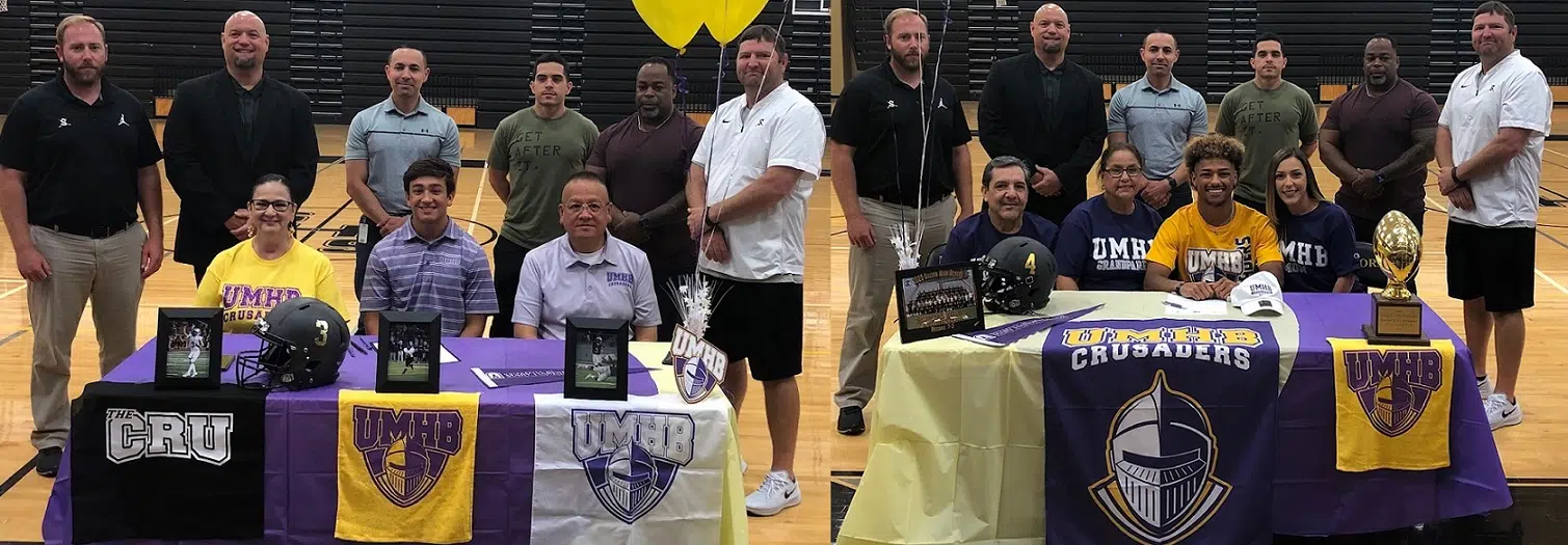 Seguin's record setting duo Rodriguez & Washington to remain teammates for UMHB football program