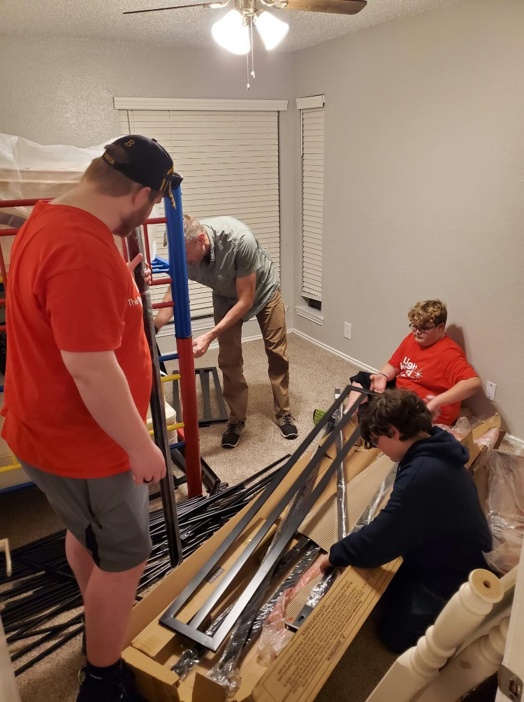 Latter-day Saints church members in Seguin in the midst of doing God's work, changing lives