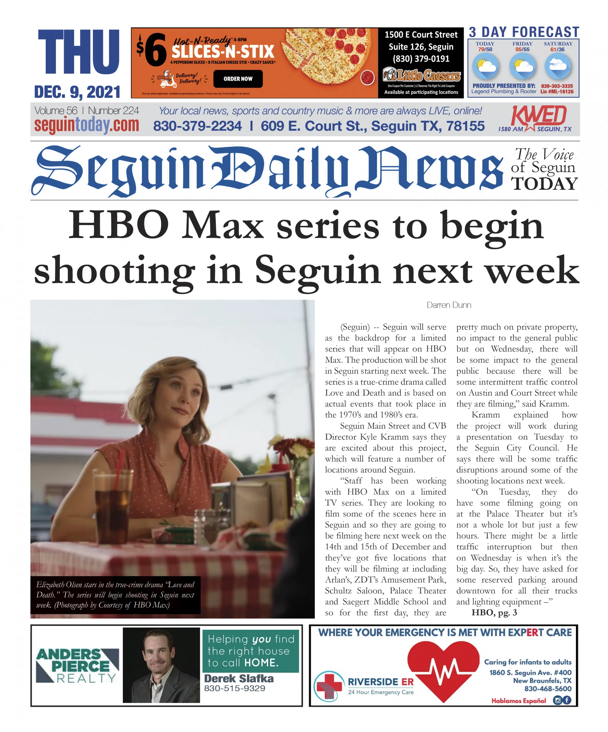 HBO Max series to begin shooting in Seguin next week