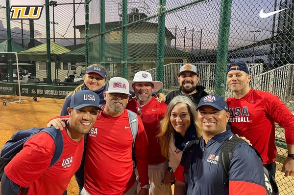 TLU softball assistant Scott Smith coaches in USA Softball Olympic Trials