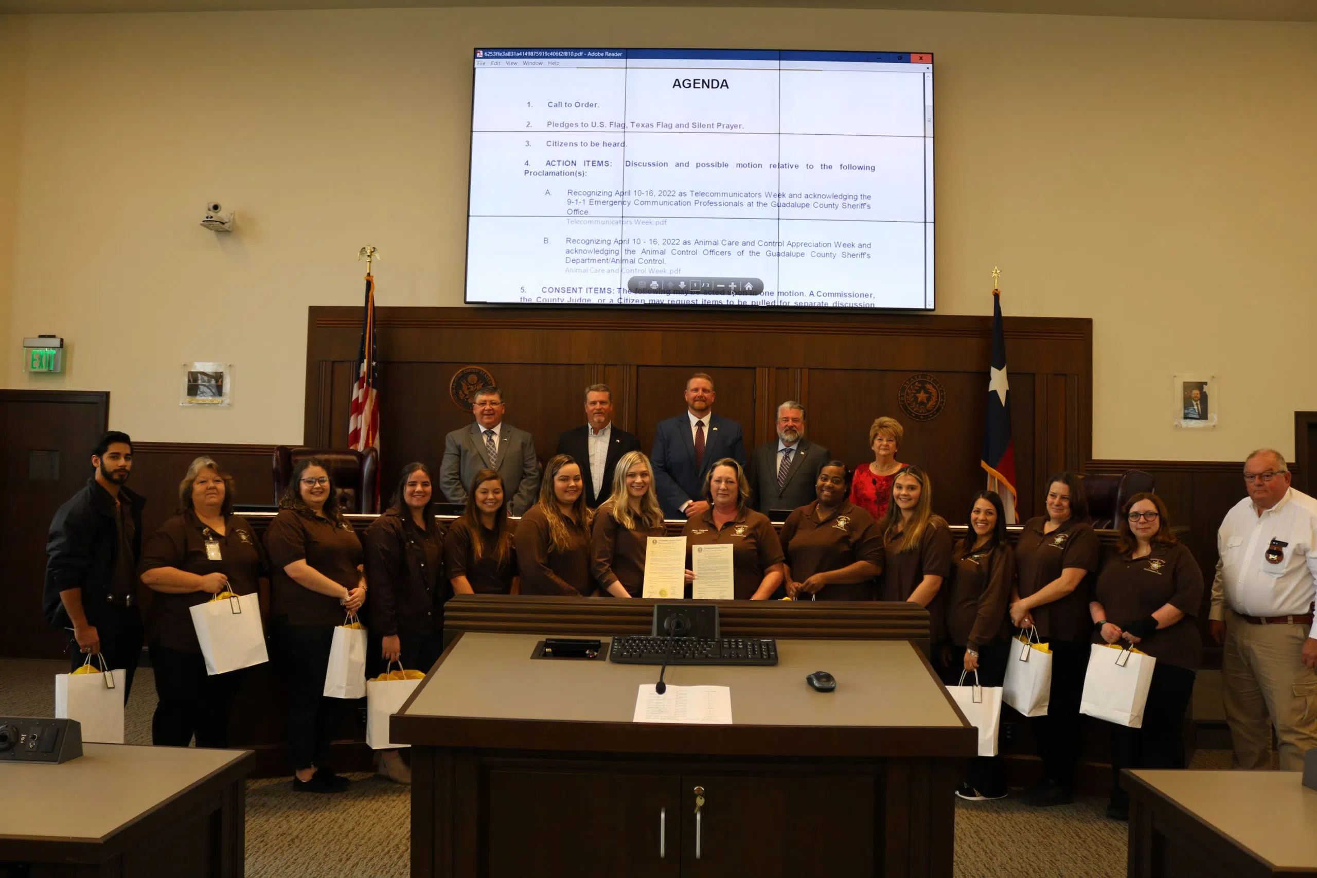 Guadalupe County applauds the daily heroic efforts of 9-1-1 dispatchers