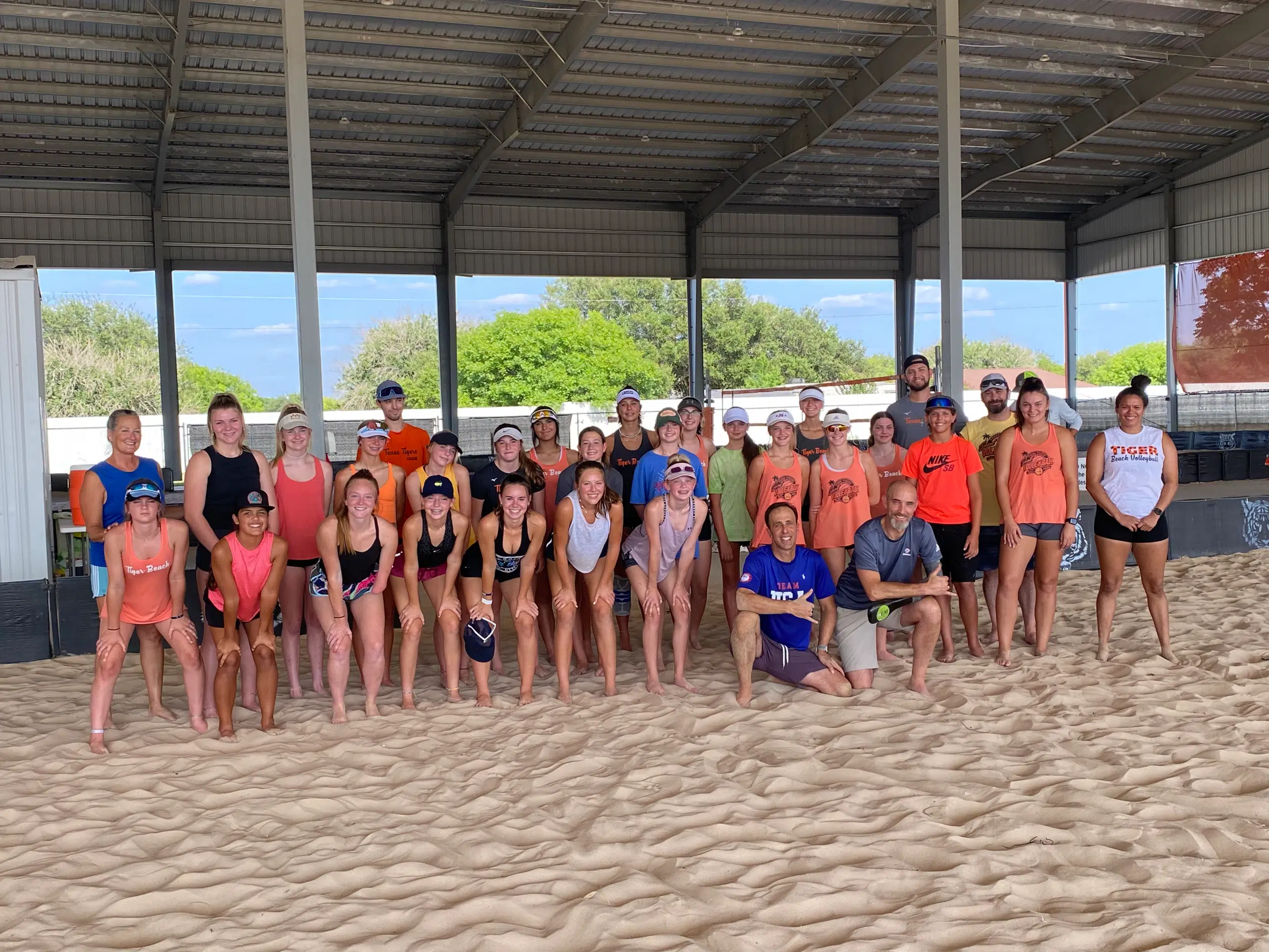 Olympian player visits Tiger Beach Volleyball Complex