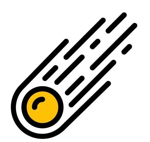 Lights seen streaking across the night sky