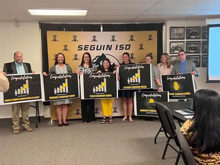 Seguin ISD schools officially recognized for moving up a letter grade or two