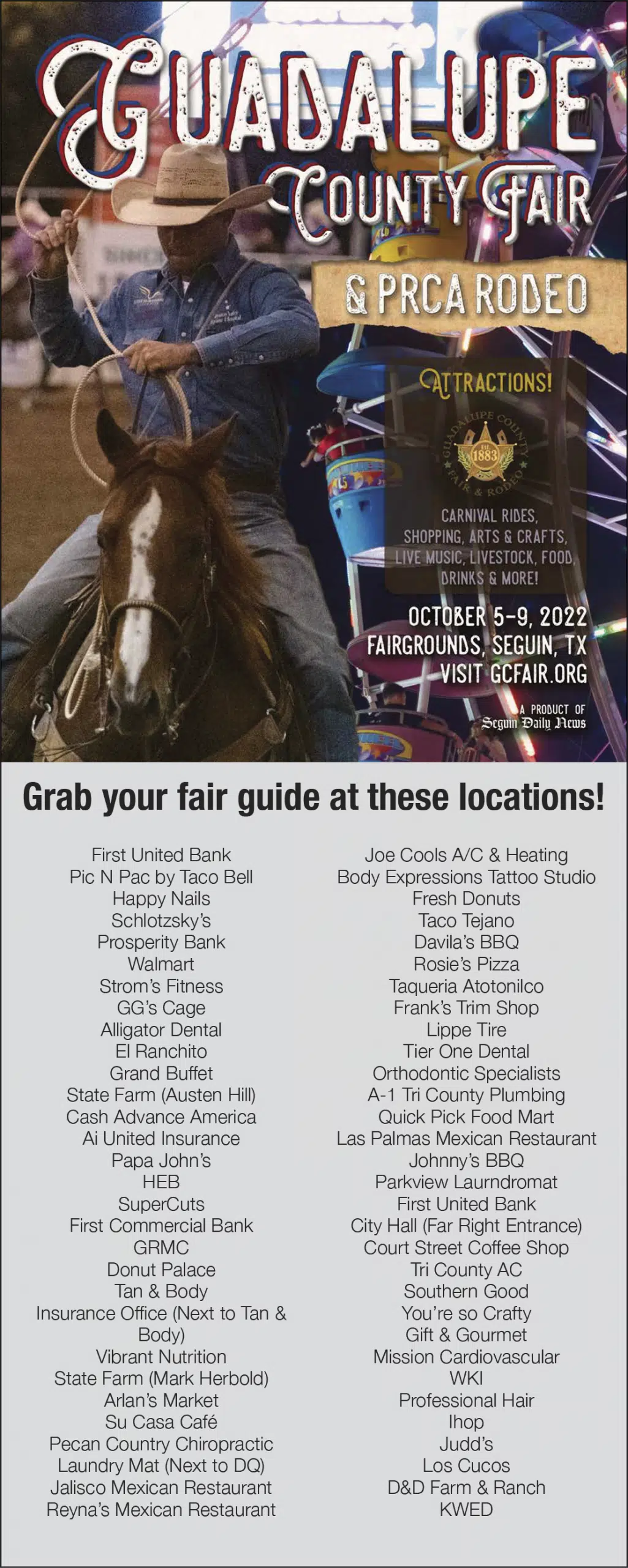 2022 Guadalupe County Fair Guide now available
