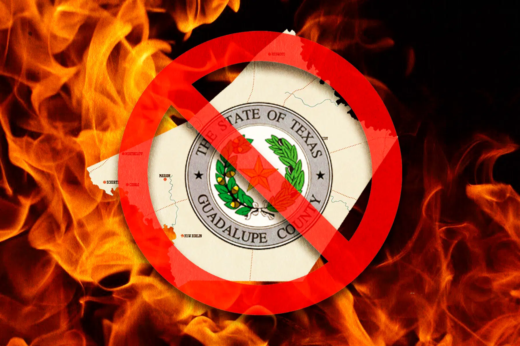 Guadalupe County leads the state in drought index, burn ban officially in effect