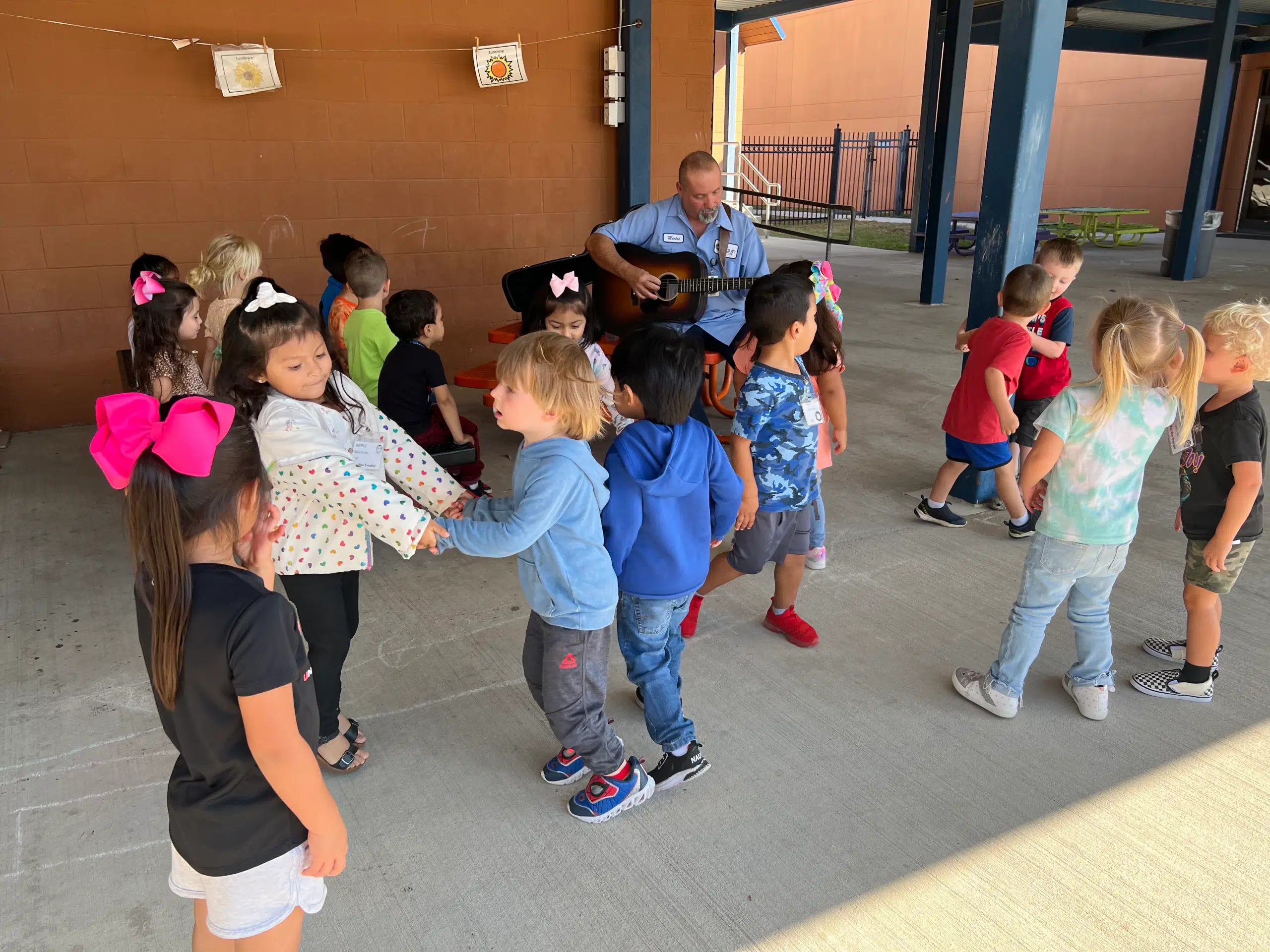Meet the man who made the joyful sounds at a local school