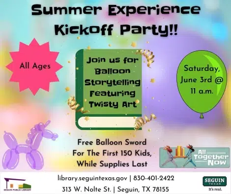 All Together Now! Seguin Public Library launches 2023 Summer Reading Experience