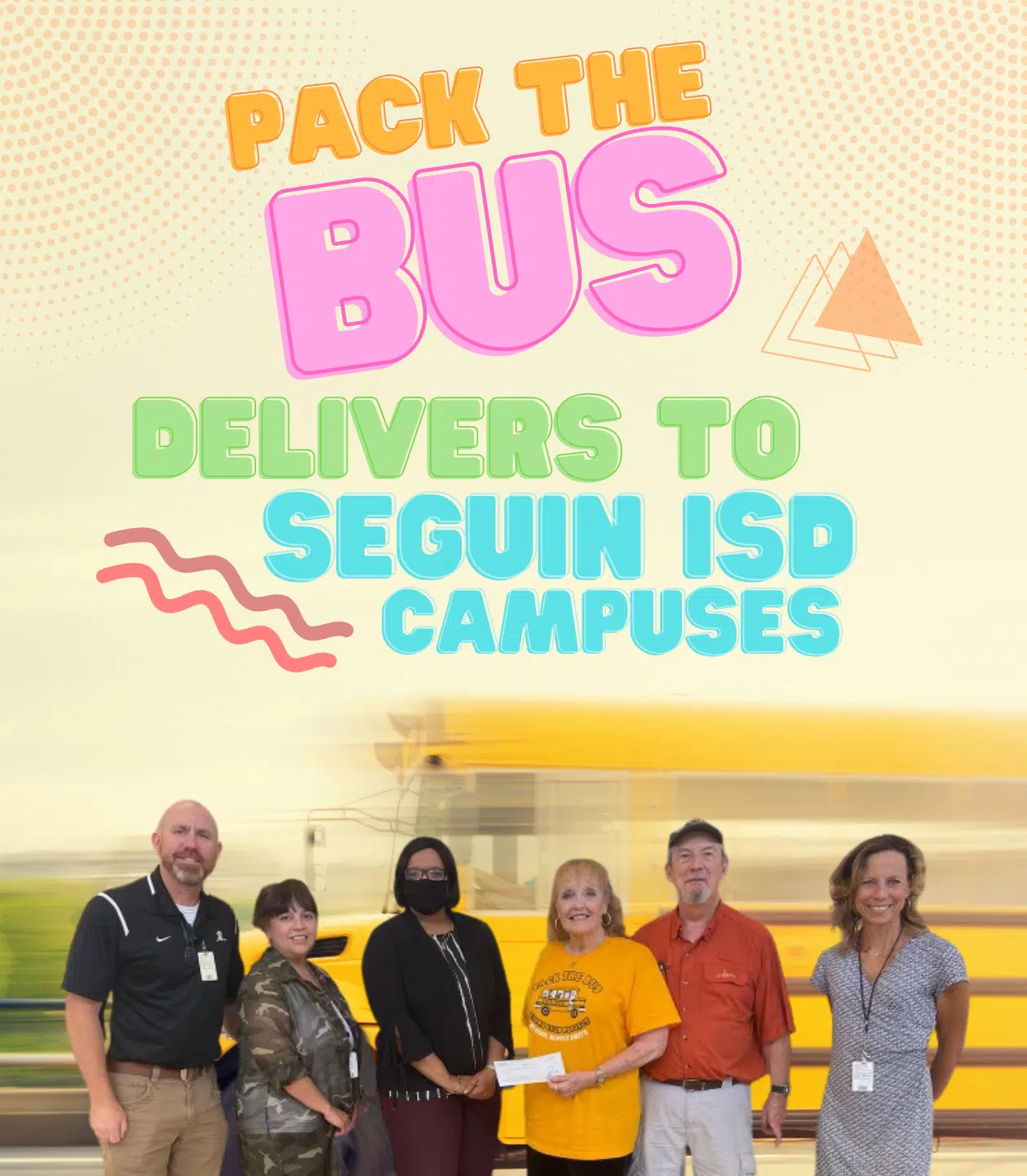 Pack the bus delivers to Seguin ISD campuses