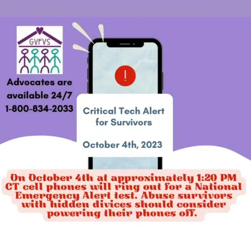 If you're hiding a phone from an abusive partner, you may need to power it down on Wednesday