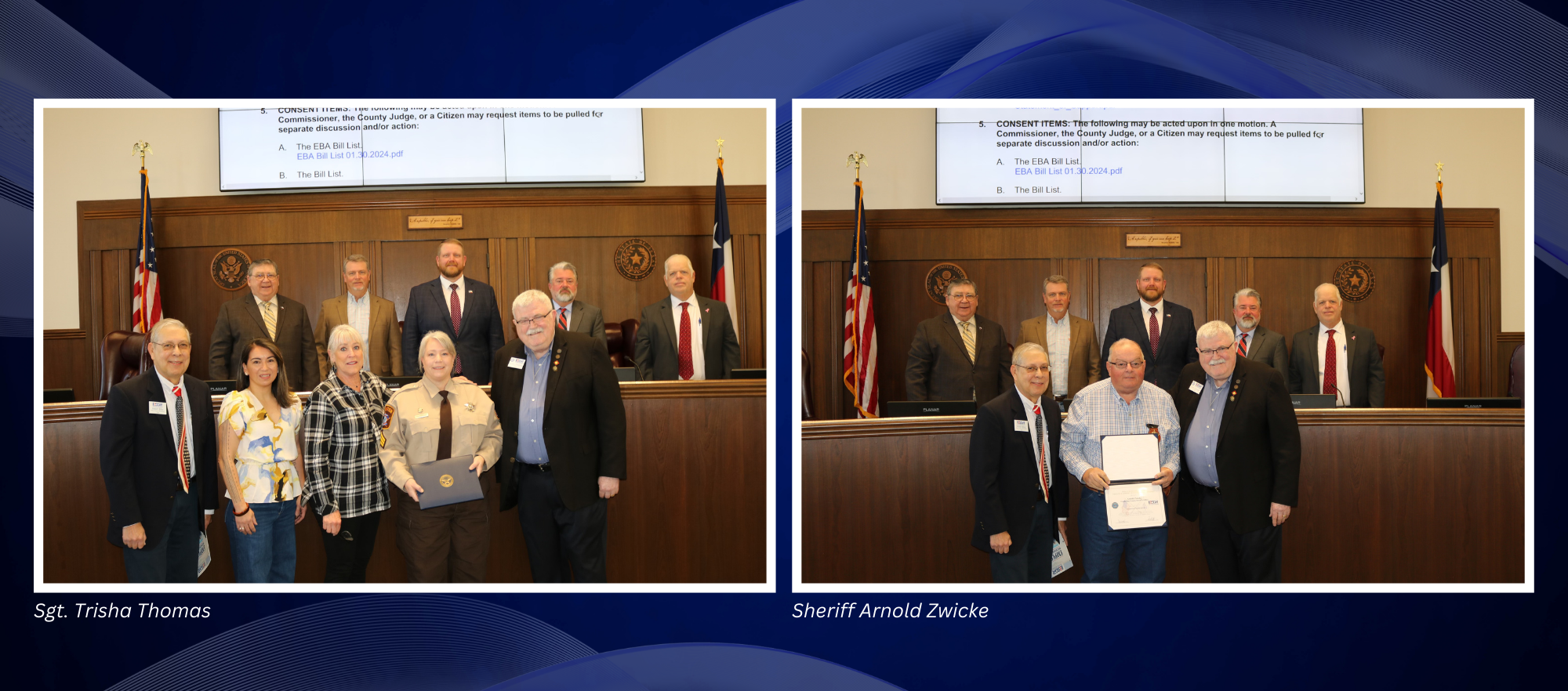 Department of Defense recognizes pair of law enforcement officials