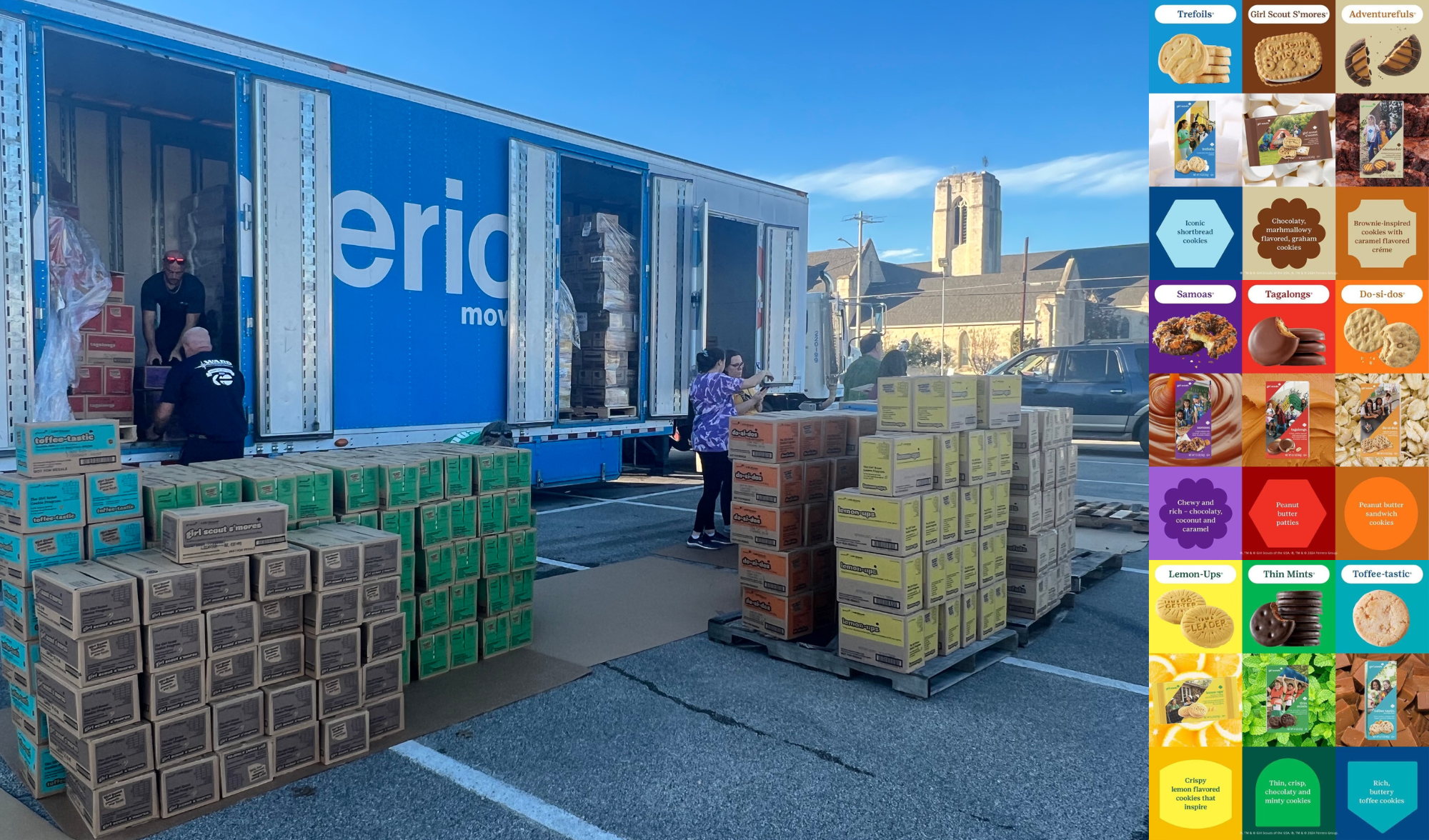 Loads of boxes of Girl Scout cookies hit the streets of Seguin