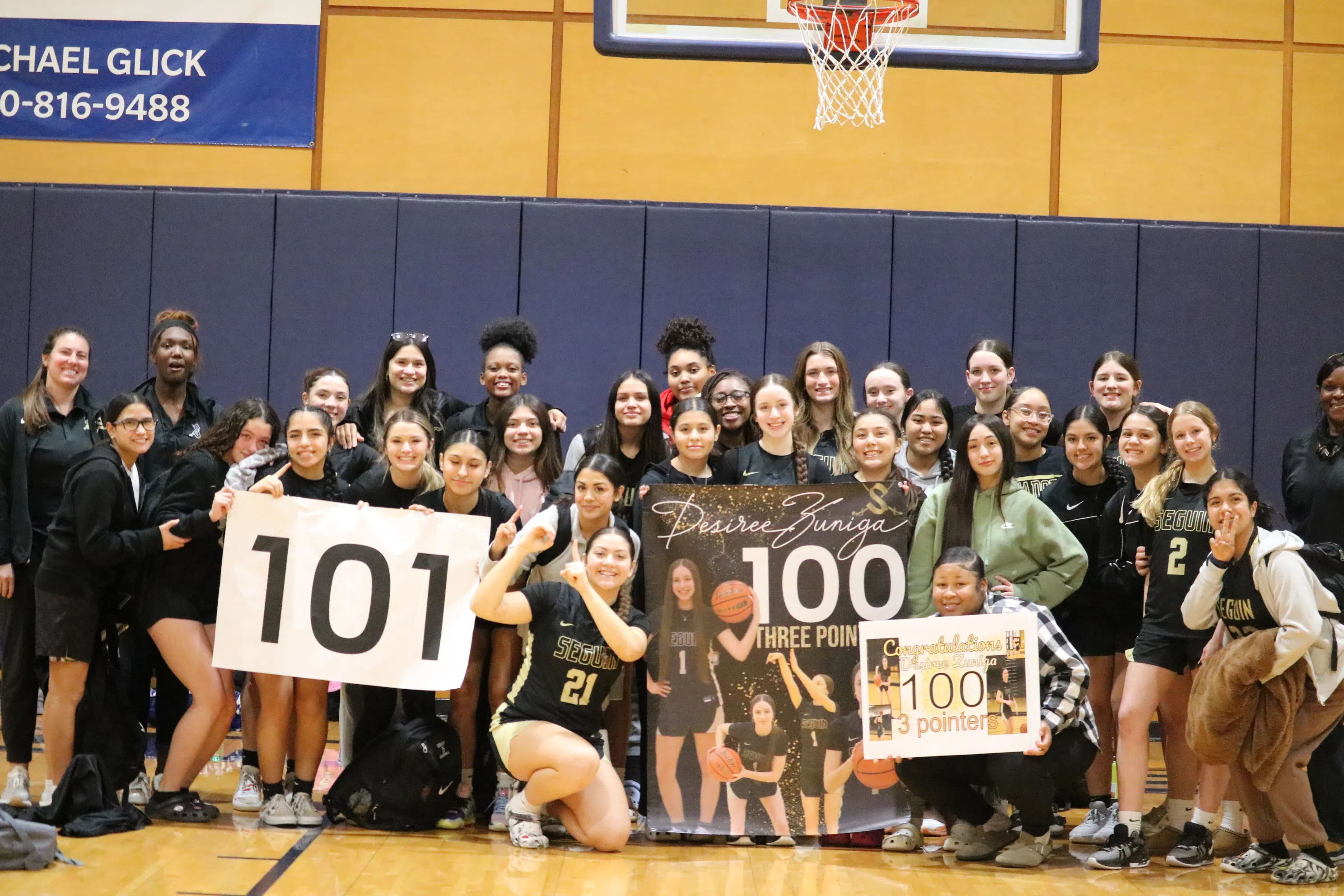 Area high school school basketball roundup: Seguin's Desiree Zuniga makes 100th three-pointer of the season (WATCH VIDEO)