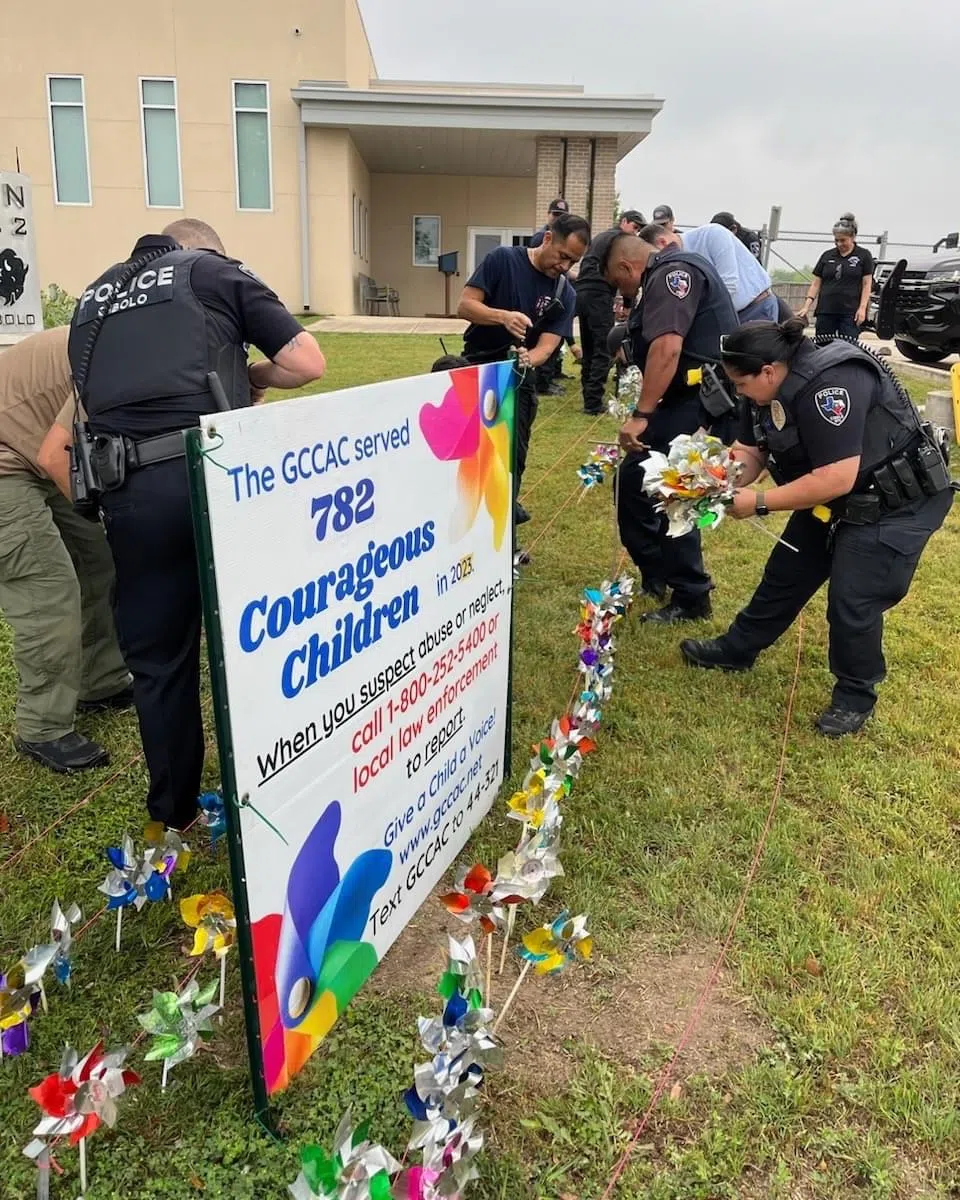 Planting a pinwheel for hope, prevention