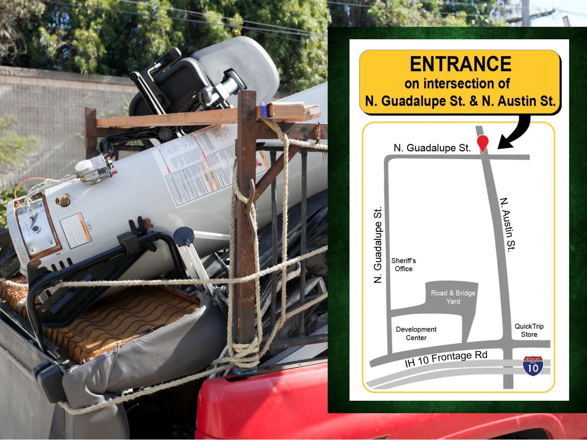 Guadalupe County Bulk Item Clean-Up set for this weekend