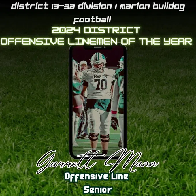 Marion Bulldogs bring home all-district and academic all-state football accolades