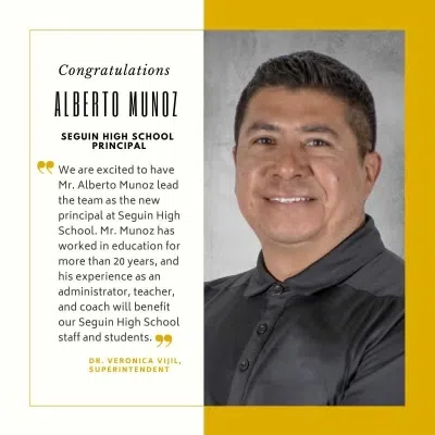 Seguin ISD stands by new SHS principal, says Muñoz passed all background checks