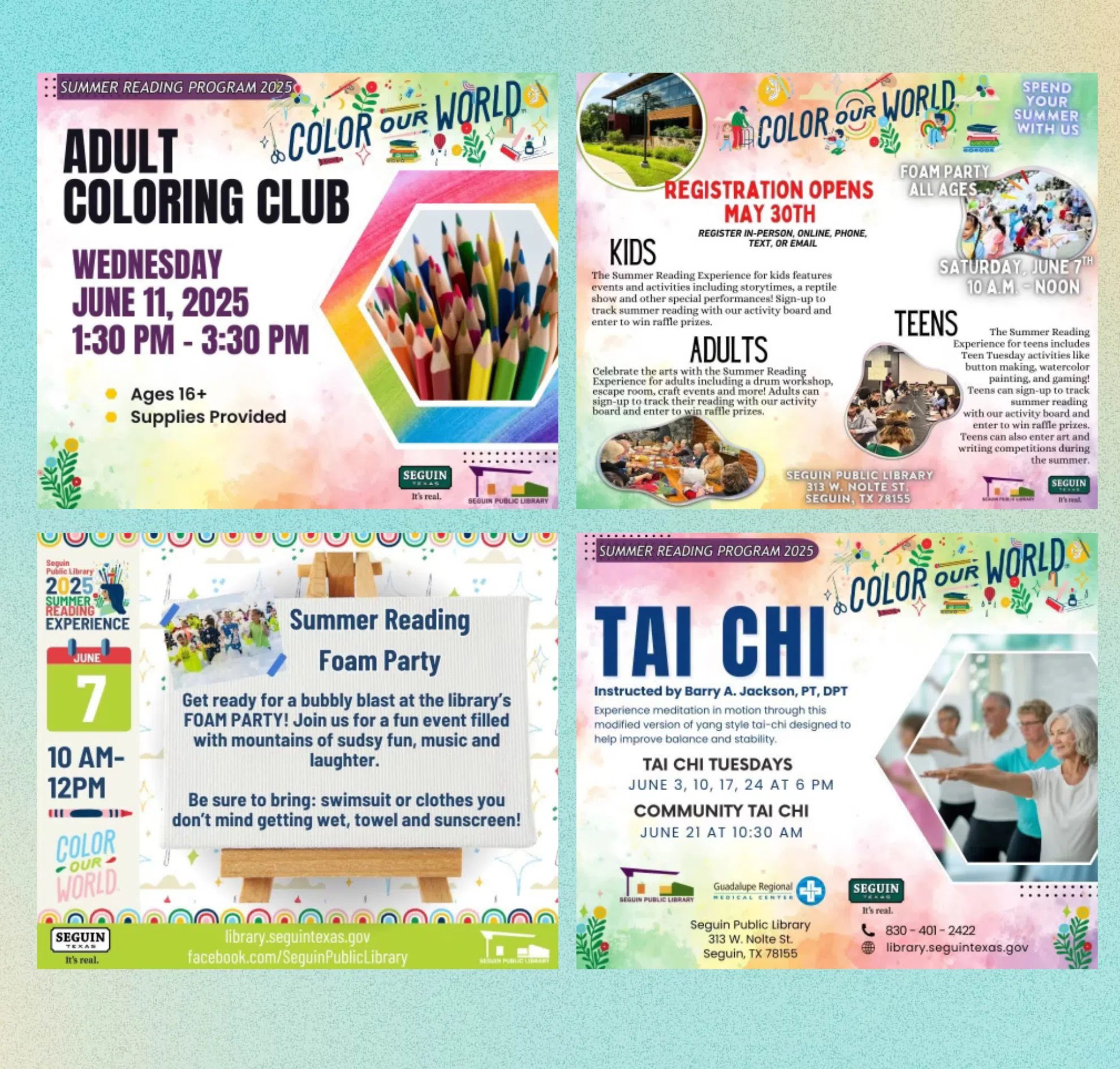 Color Our World with Stories: Summer Reading Begins at Seguin Public Library