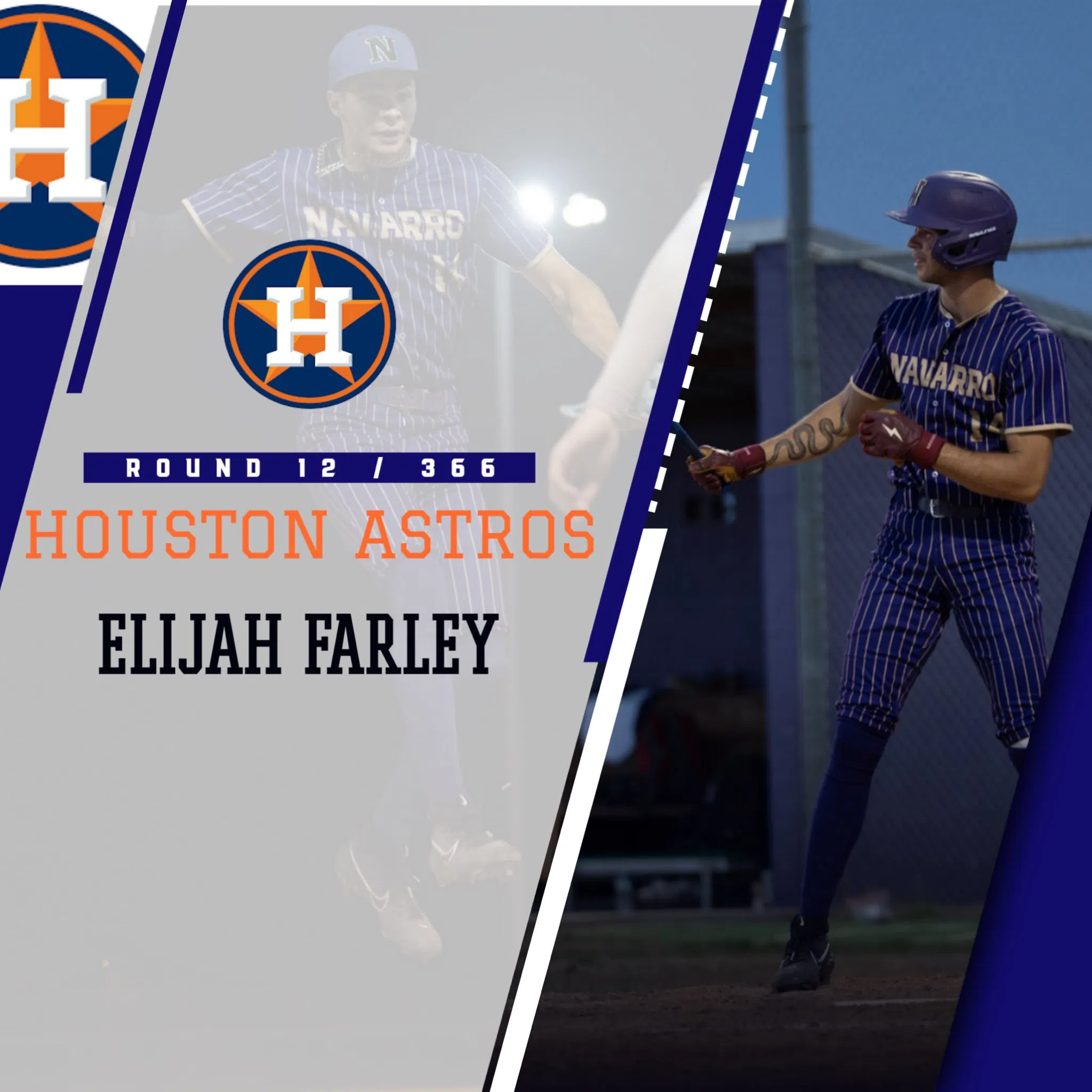 Navarro's Farley drafted by the Houston Astros