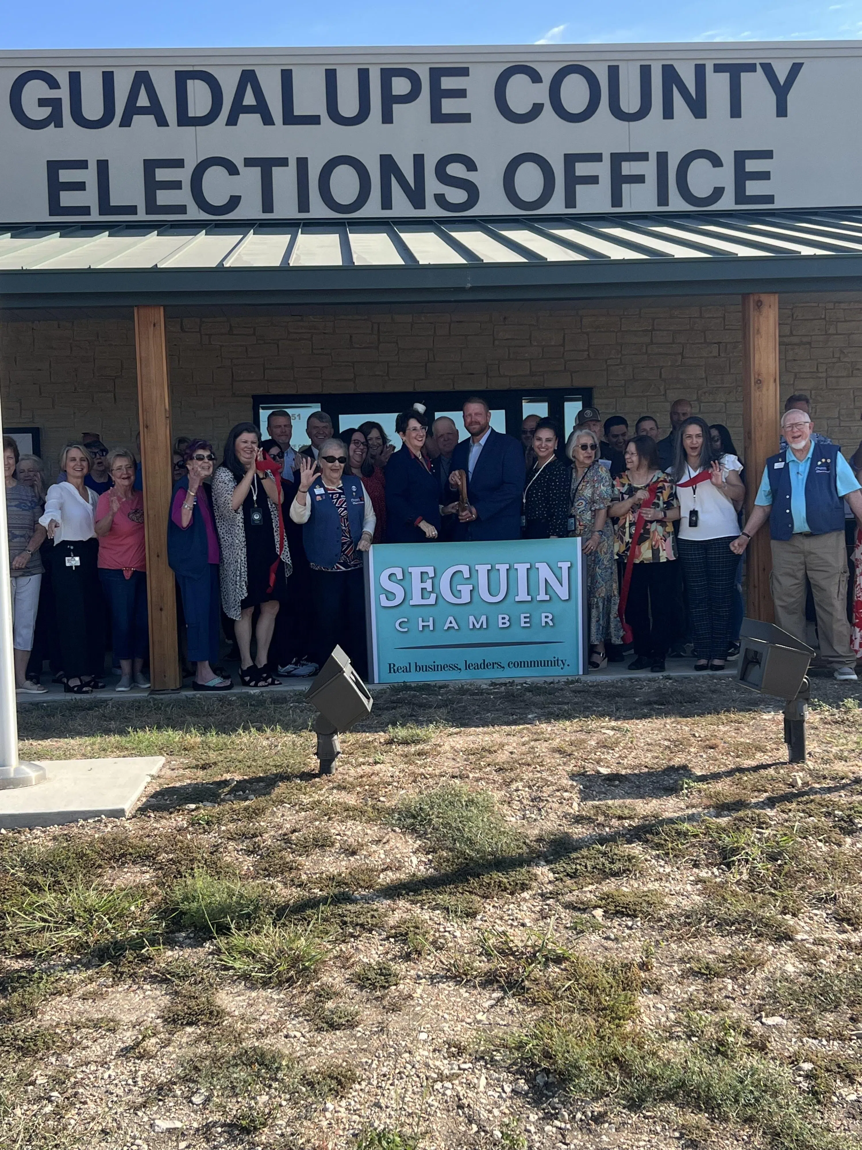 Guadalupe County Elections Office cuts ribbon on new facility ahead of November vote